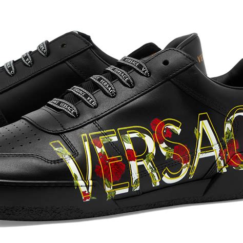 black versace tennis shoes|Versace tennis shoes for men.